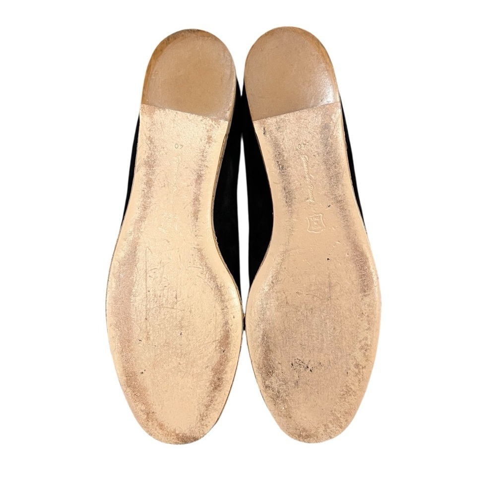 GIANVITO ROSSI Suede Cork Slip-on Black Loafers Size EU 40 - Picture 12 of 13